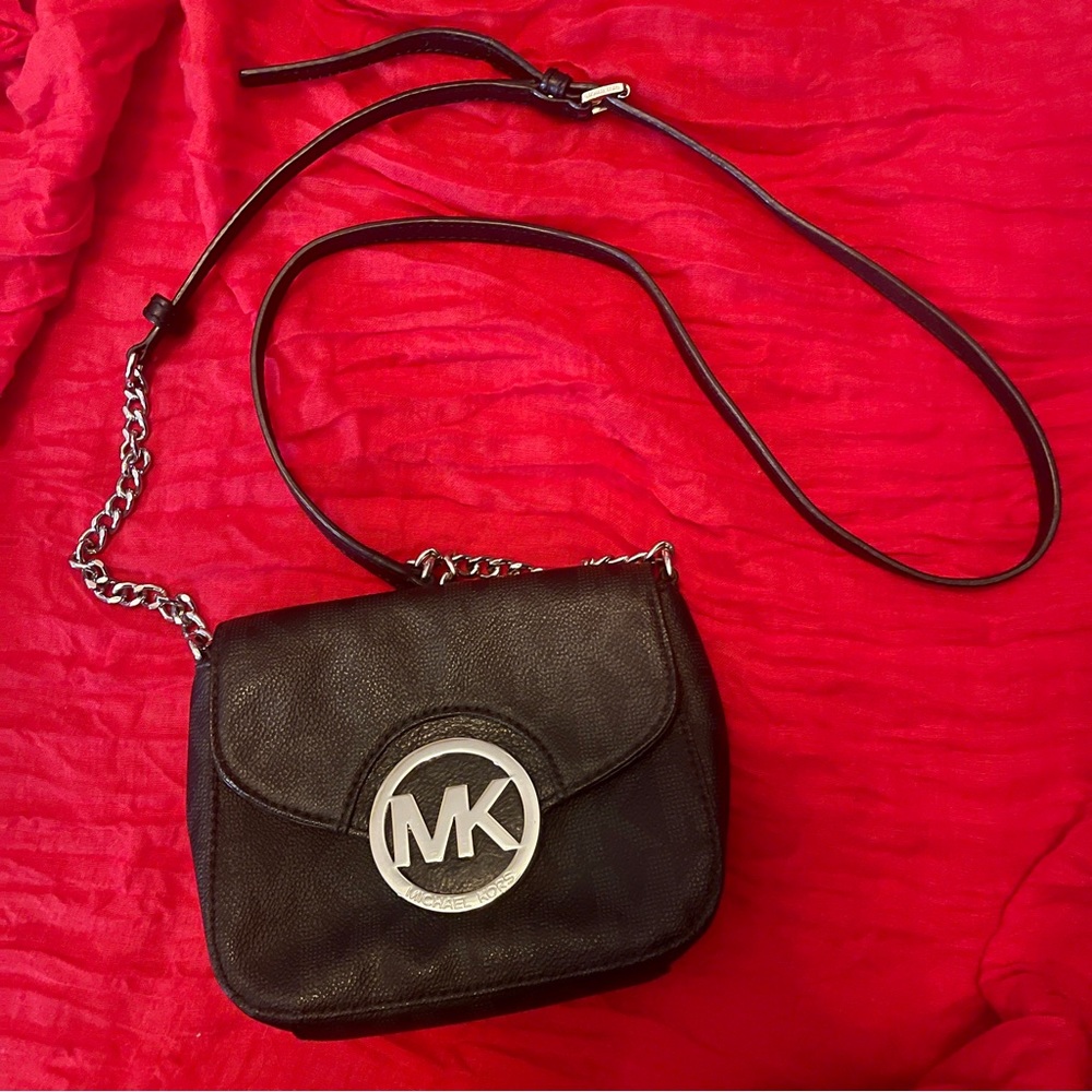 Michael Kors black mini crossbody - like new
